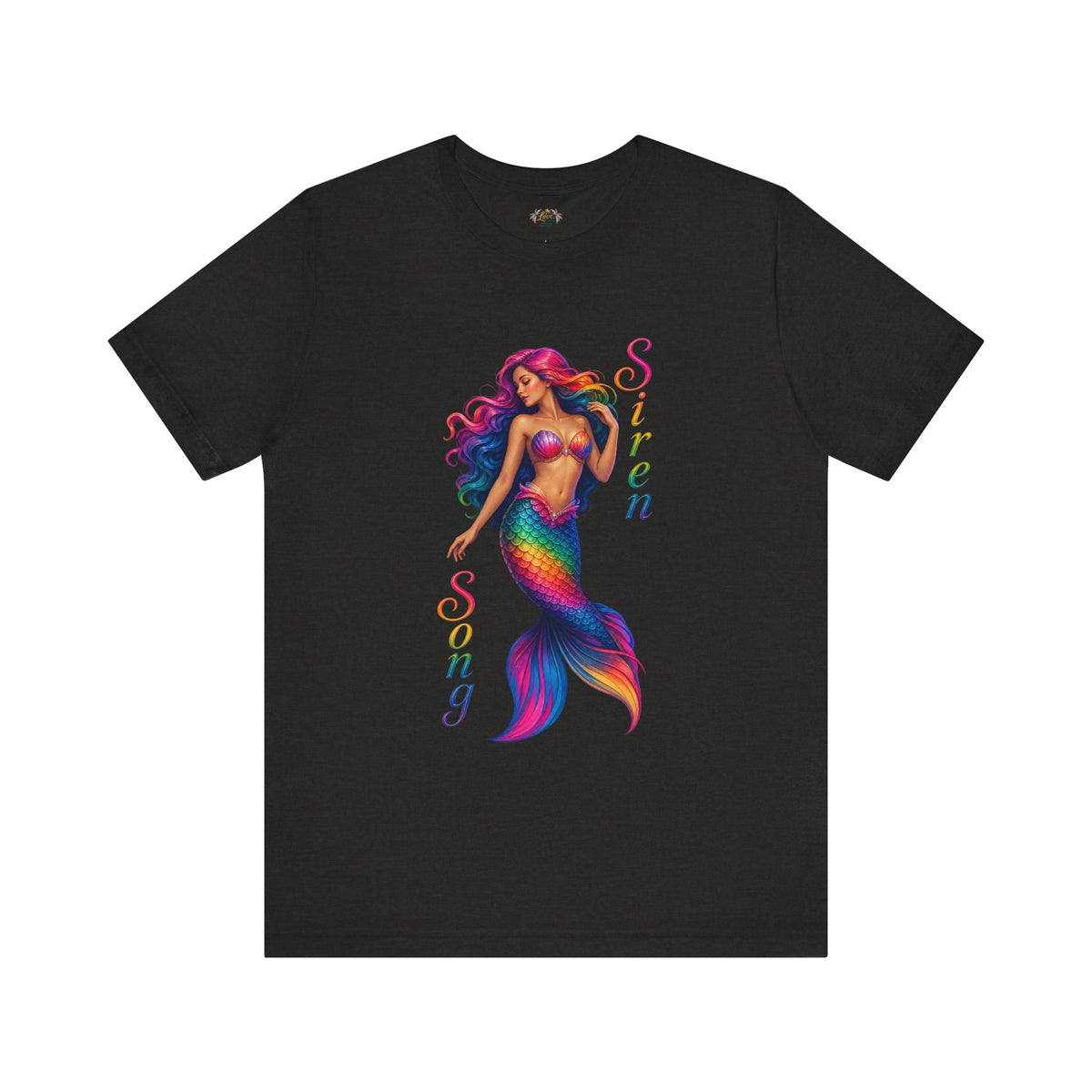 Rainbow Mermaid Siren Song Tee | Colorful Mermaid Illustration T-Shirt