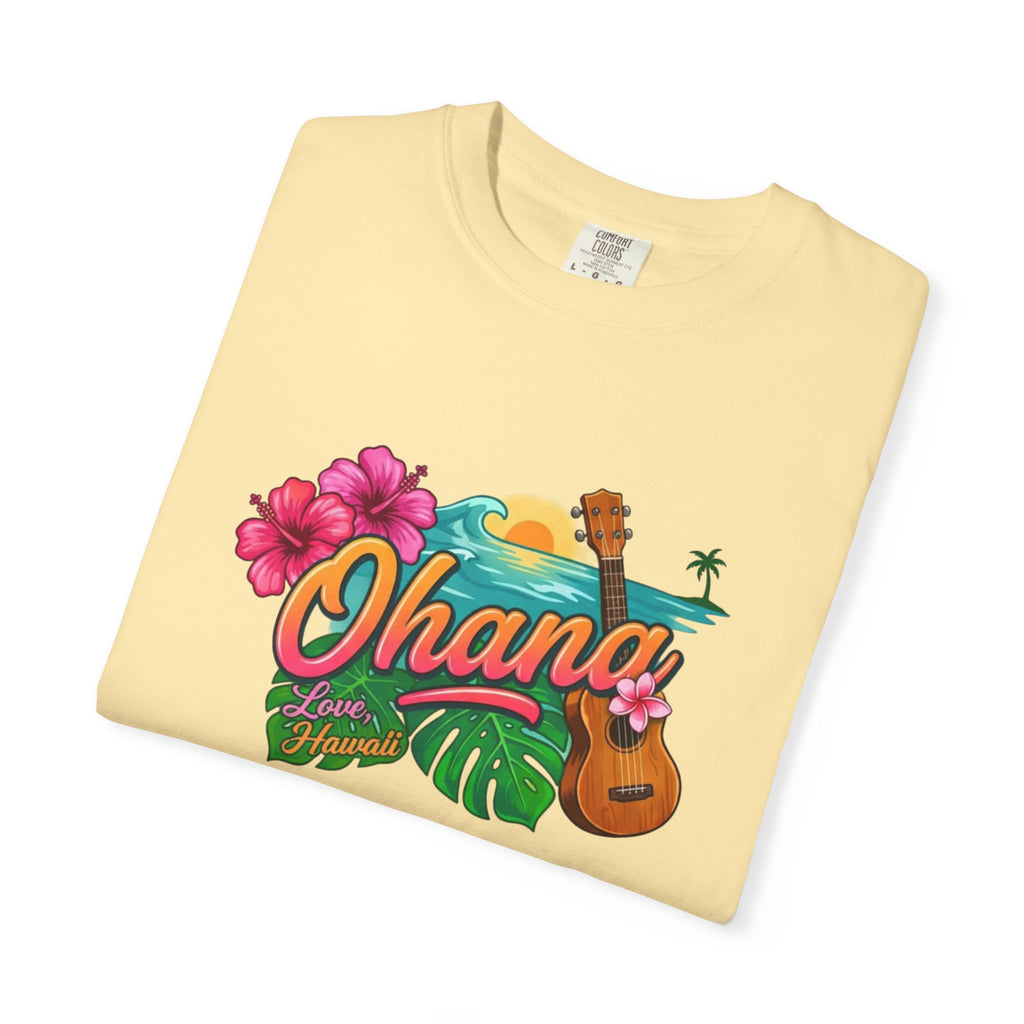 Ohana Tropical Sunset Tee-Love, Hawaii Collection