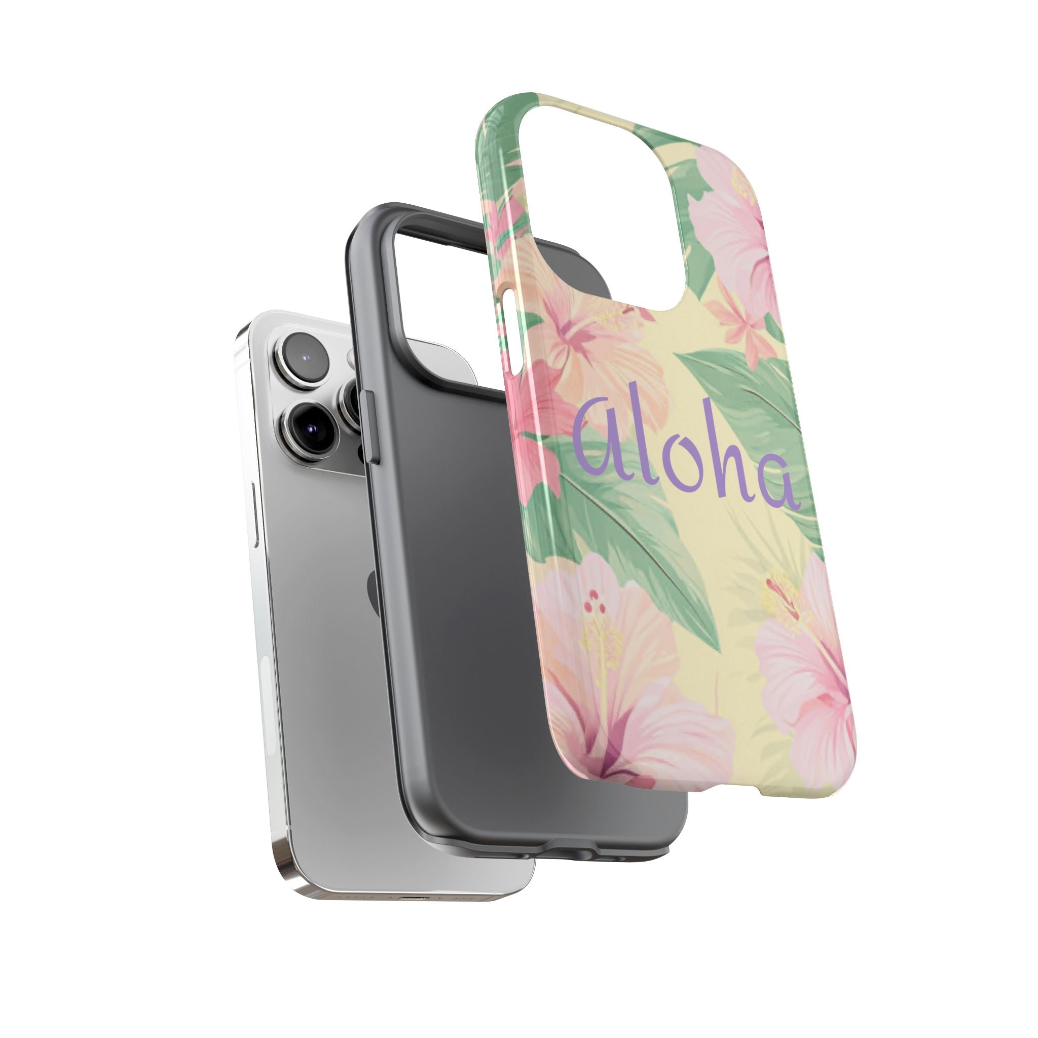 Aloha Floral Tough Phone Case — Tropical Hibiscus Protective Cover