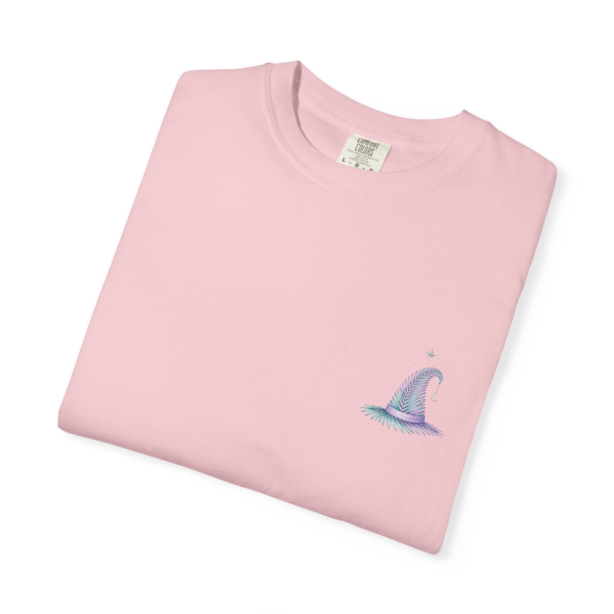 Aloha Witch of Waikiki Shirt- Minimal Witch Hawaiian Tee -Diamond Head Skyline-Hawaii Halloween Shirt