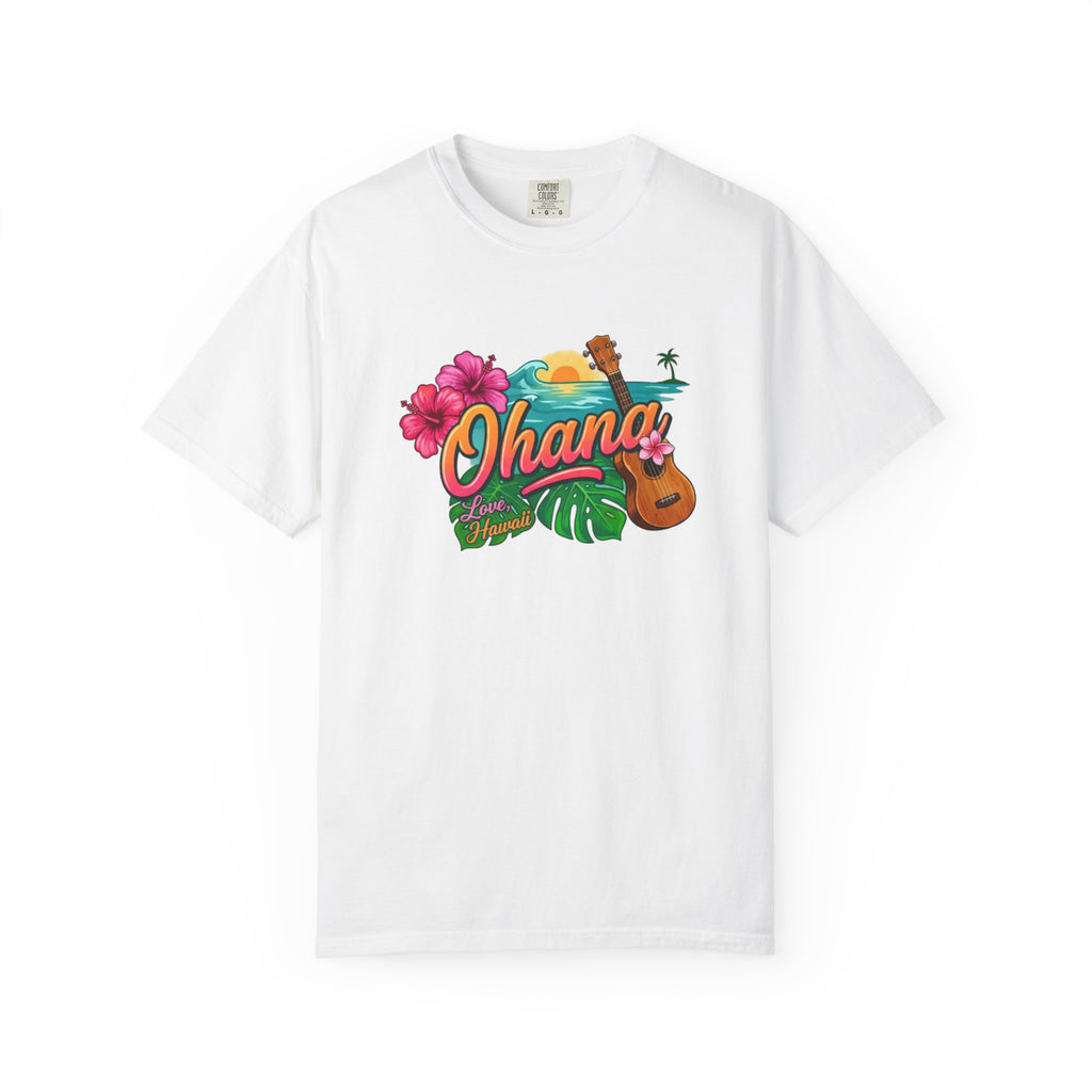 Ohana Tropical Sunset Tee-Love, Hawaii Collection