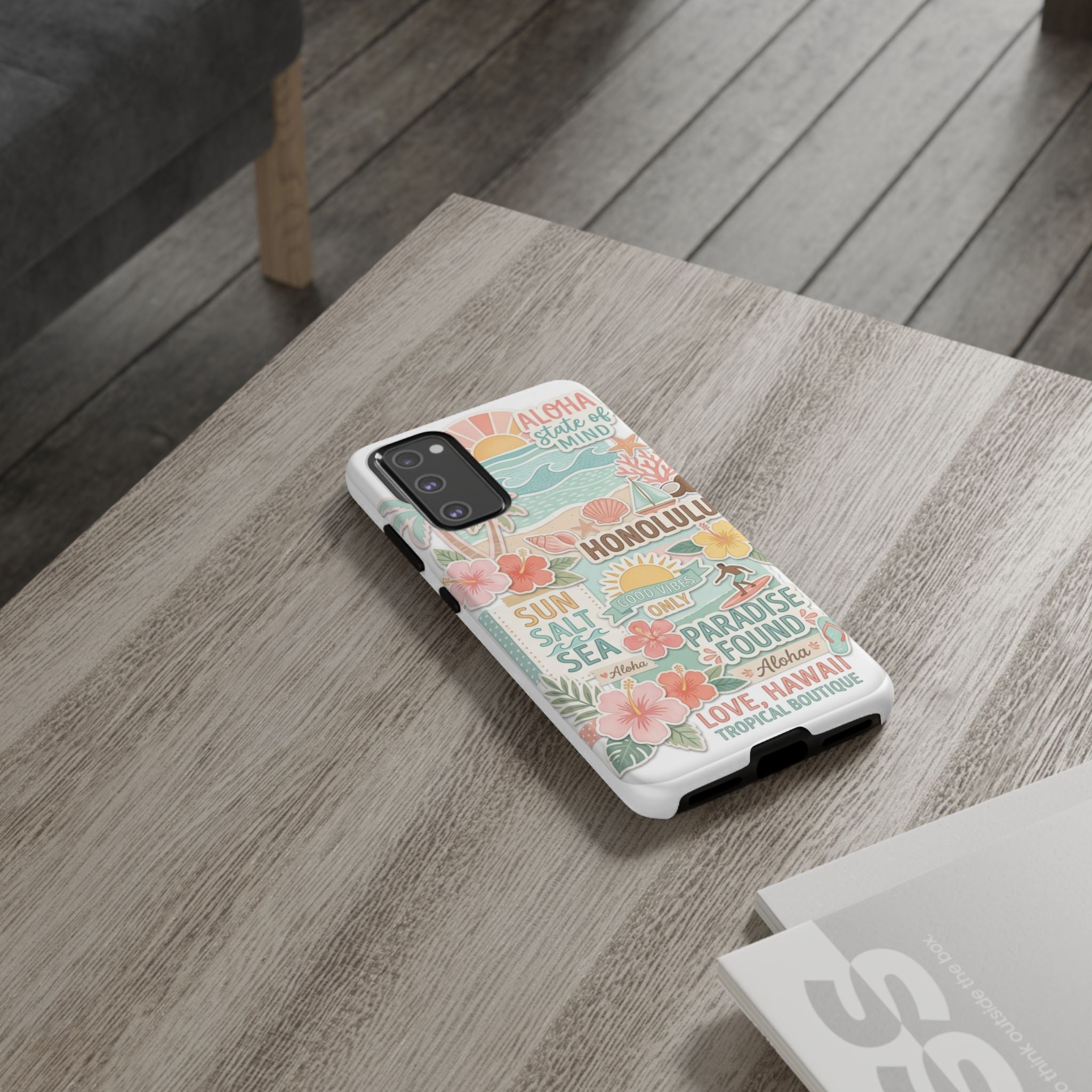 Hawaii Beach Collage Phone Case | Tropical Honolulu Floral Paradise