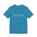 Aloha Minimalist Puff Print Tee | Tropical Vacation T-Shirt