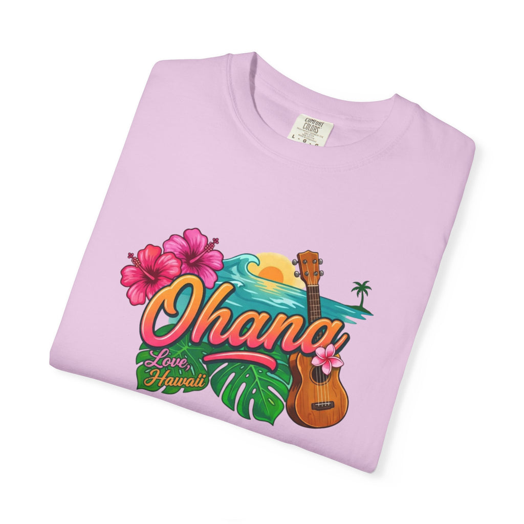Ohana Tropical Sunset Tee-Love, Hawaii Collection