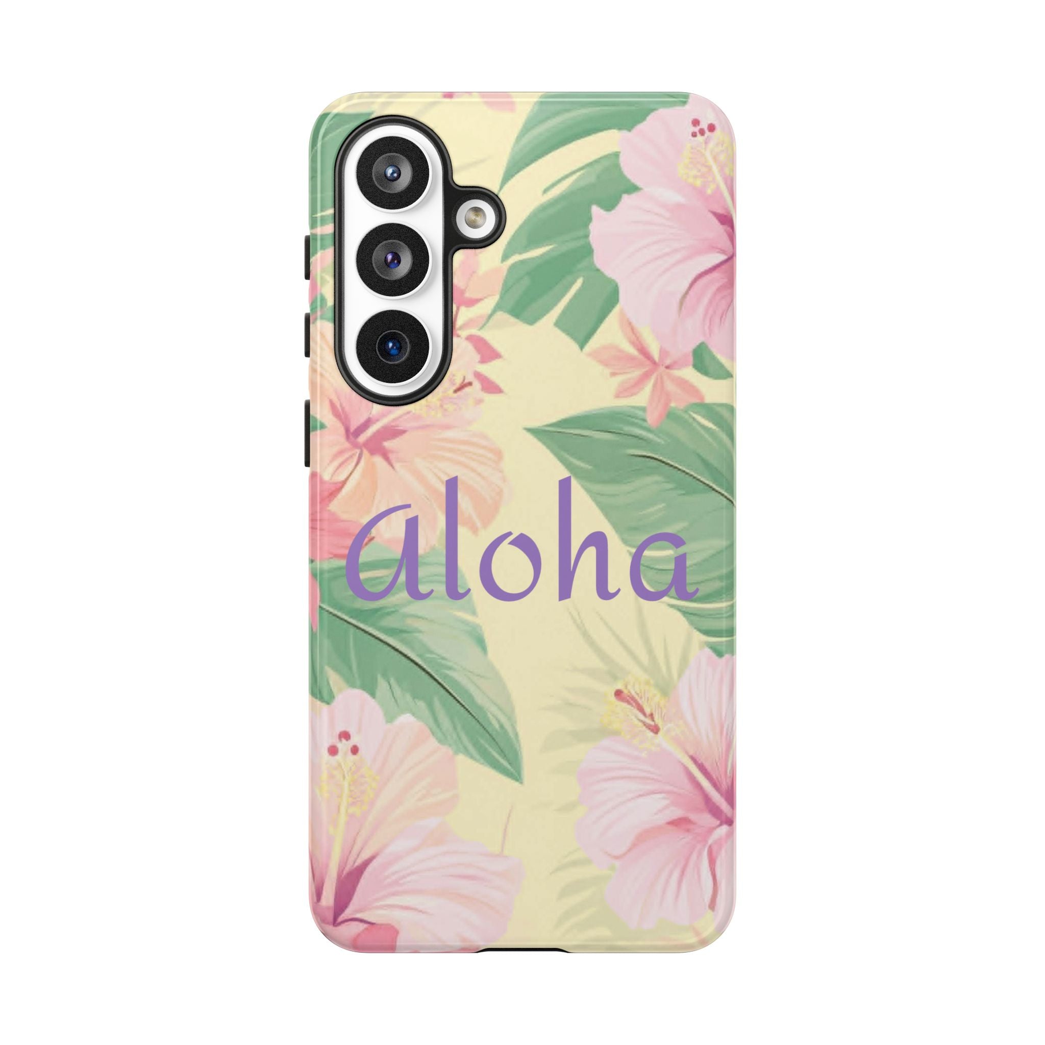 Aloha Floral Tough Phone Case — Tropical Hibiscus Protective Cover