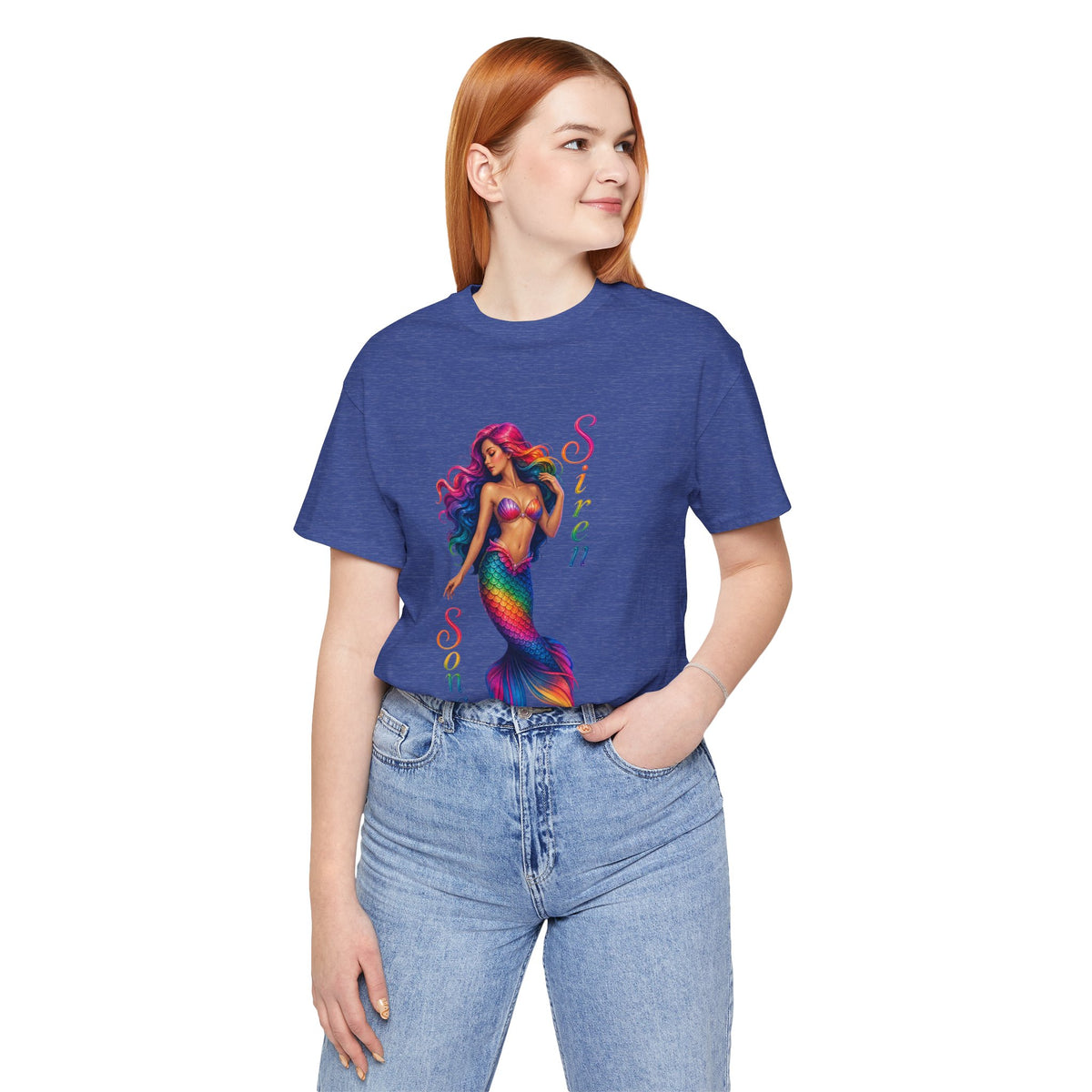 Rainbow Mermaid Siren Song Tee | Colorful Mermaid Illustration T-Shirt