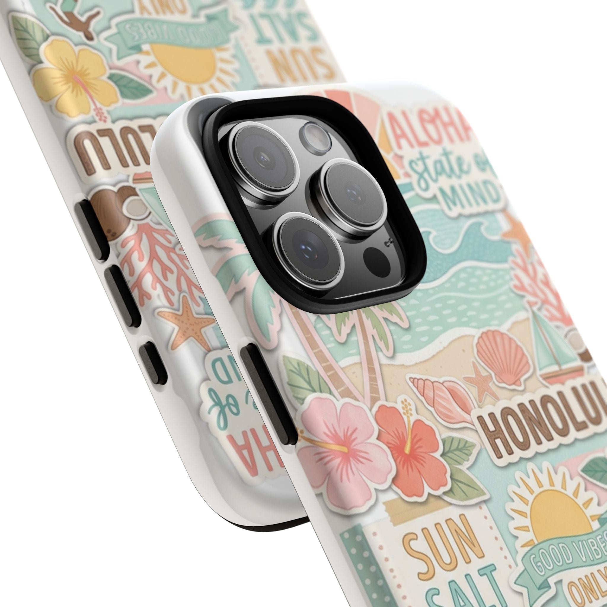Hawaii Beach Collage Phone Case | Tropical Honolulu Floral Paradise
