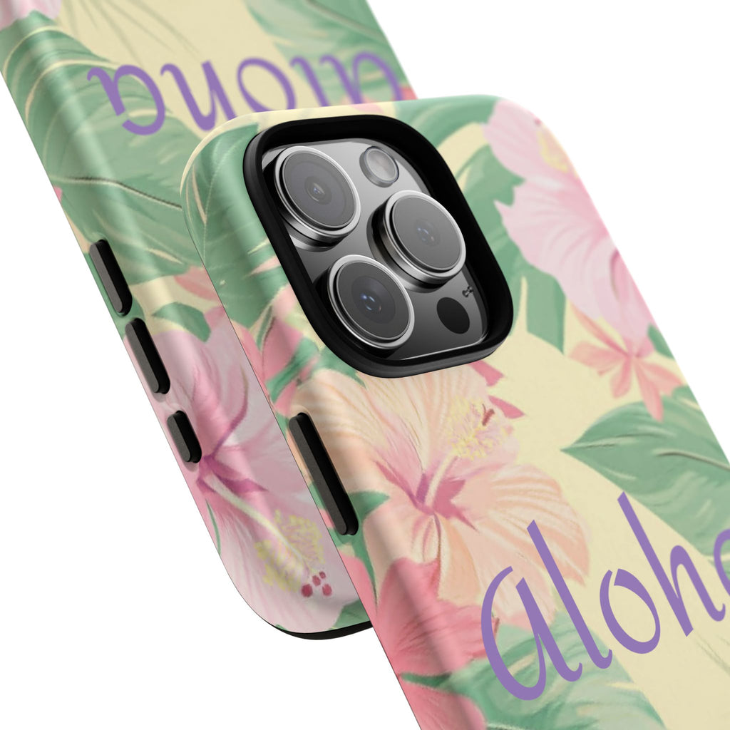 Aloha Floral Tough Phone Case — Tropical Hibiscus Protective Cover
