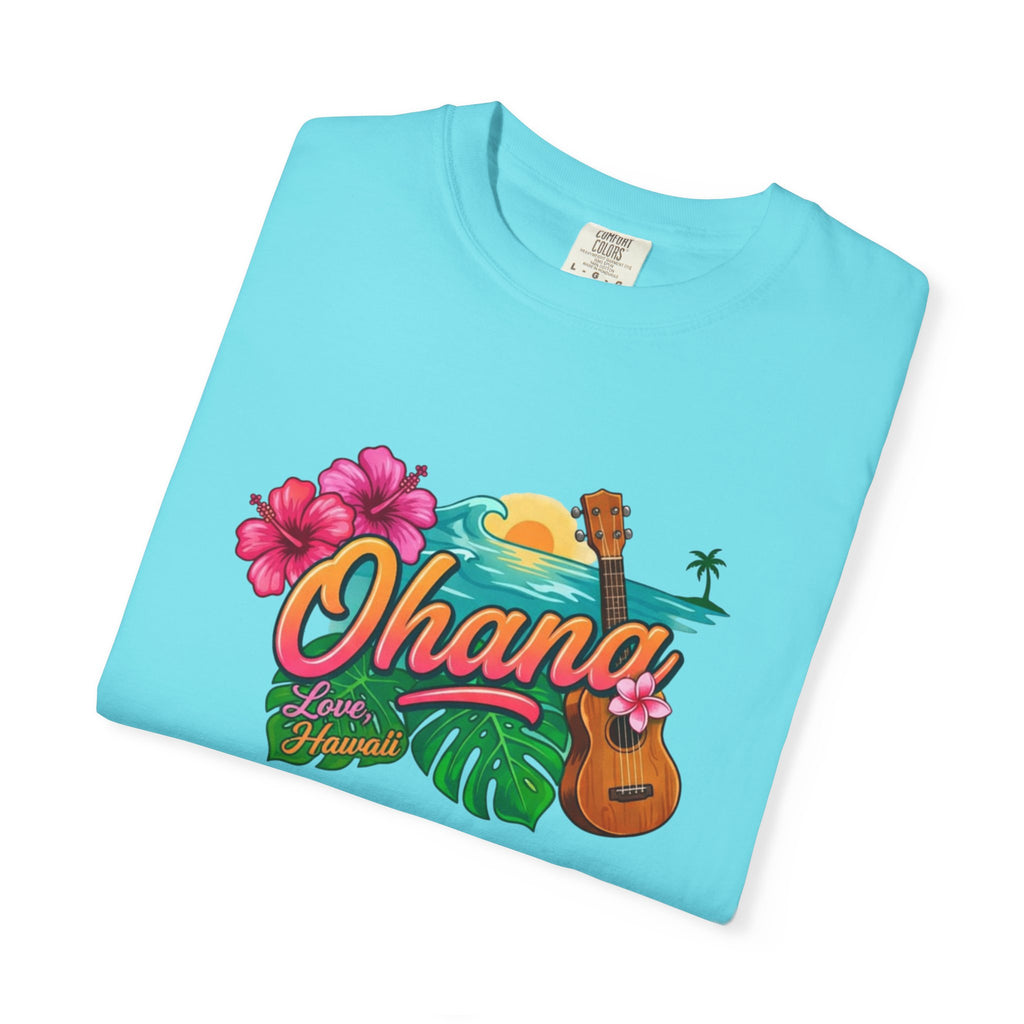 Ohana Tropical Sunset Tee-Love, Hawaii Collection