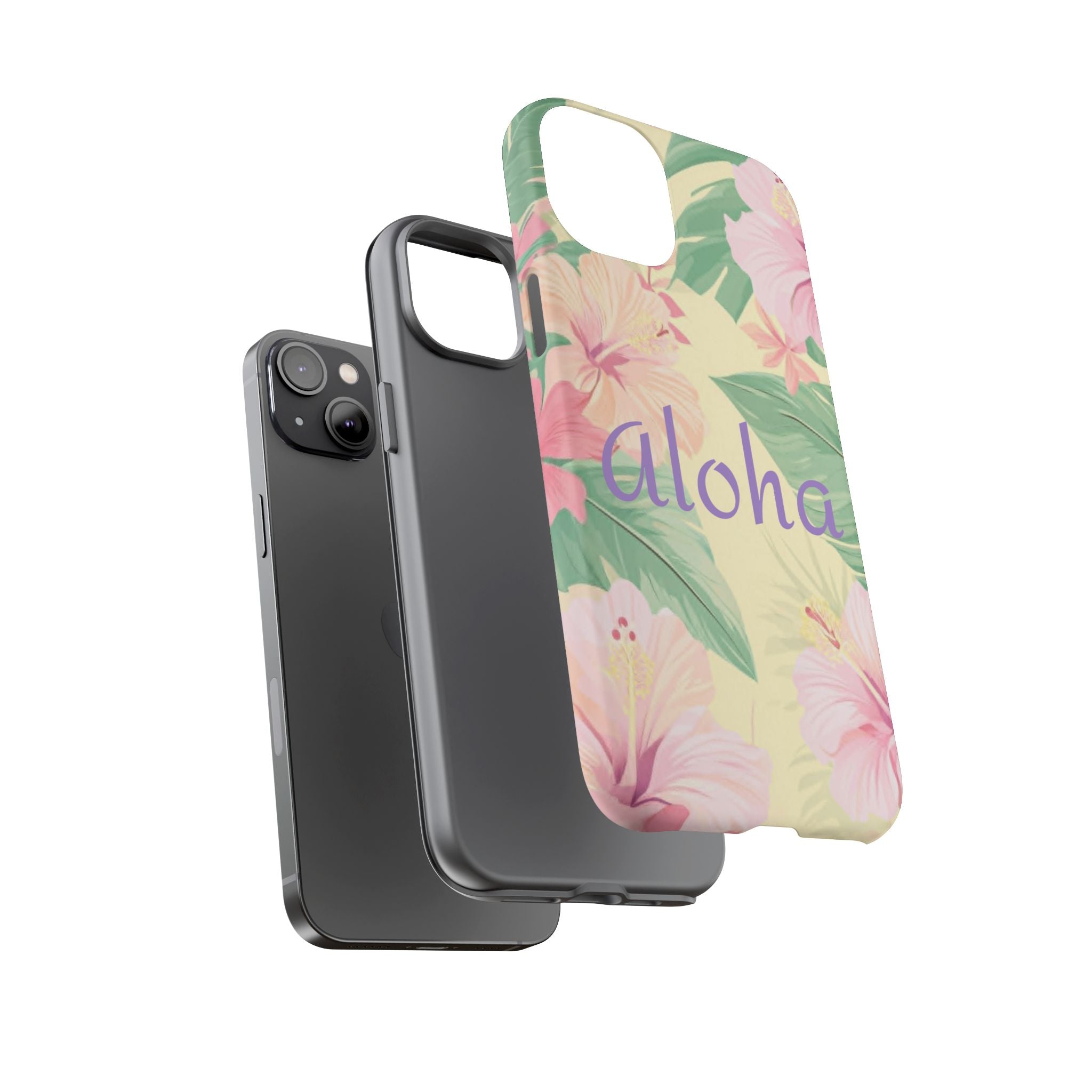 Aloha Floral Tough Phone Case — Tropical Hibiscus Protective Cover