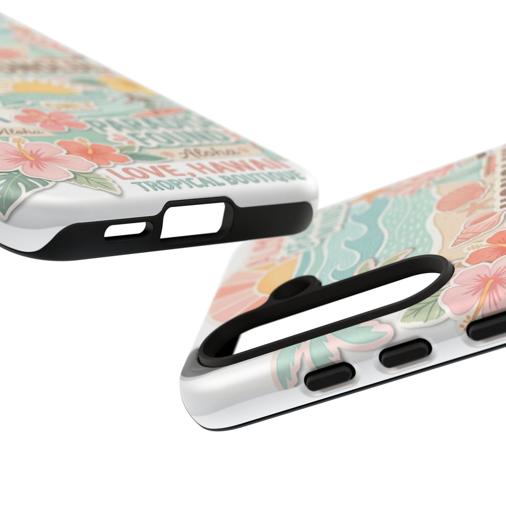 Hawaii Beach Collage Phone Case | Tropical Honolulu Floral Paradise