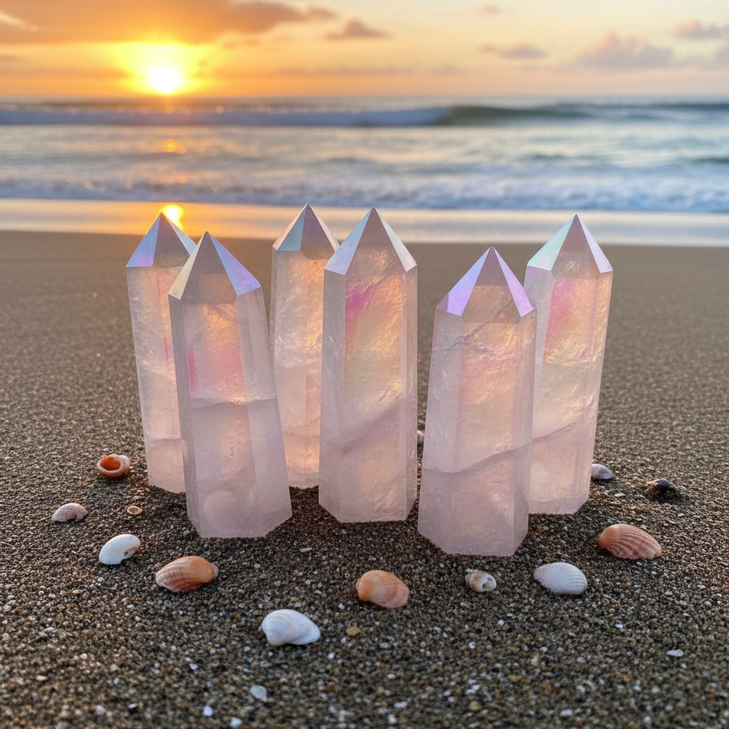 Aloha Rose Quartz-Angel Aura Tower