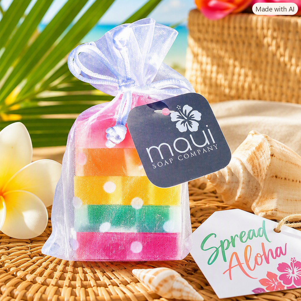 Rainbow Soap Gift Set – Spread Aloha with Maui’s Tropical Mini Soaps