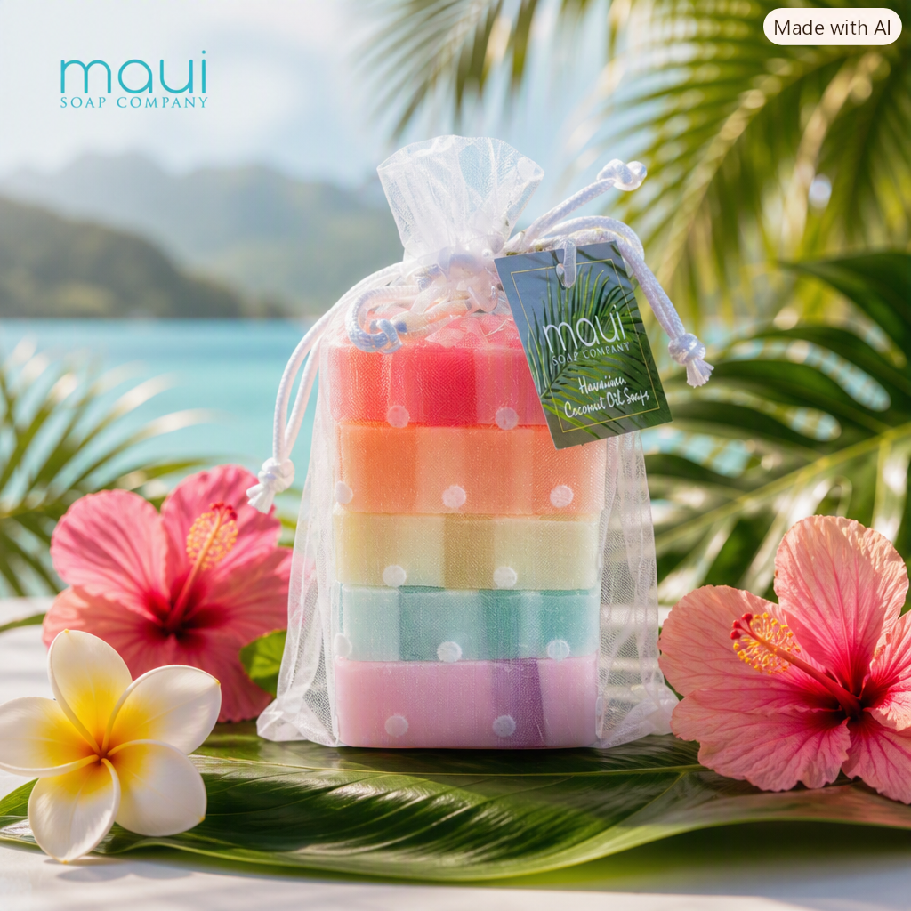 Rainbow Soap Gift Set – Spread Aloha with Maui’s Tropical Mini Soaps