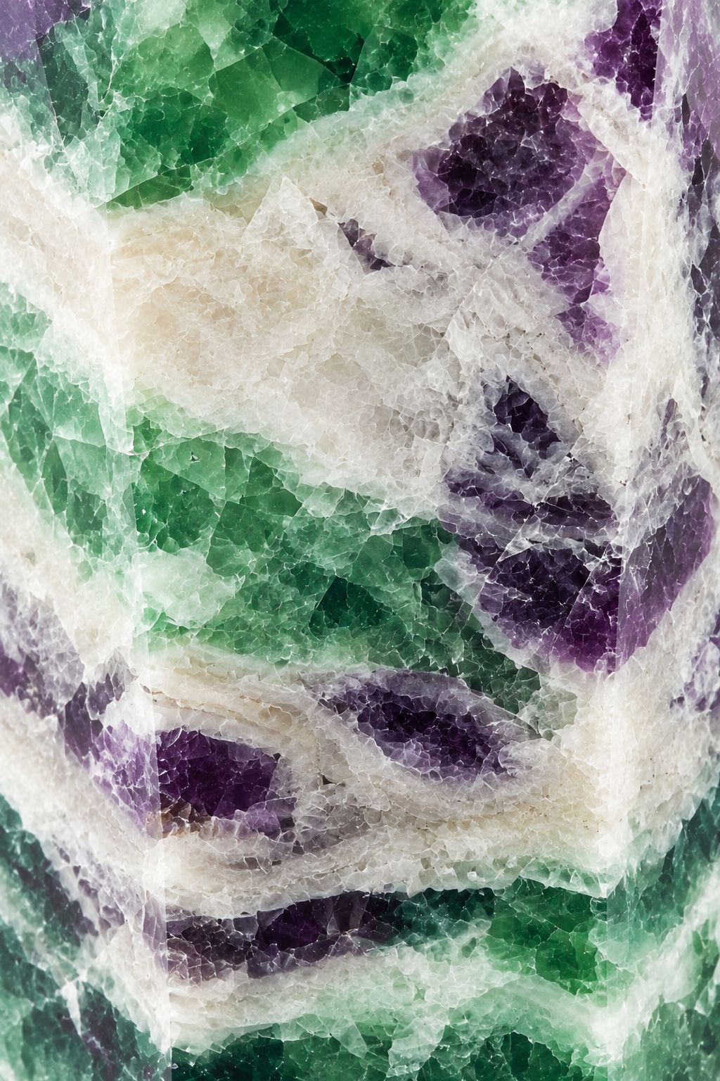 Rainbow Fluorite Crystal Tower 6.5" | Natural Green Purple Fluorite Point | Love Hawaii Crystals & Treasures
