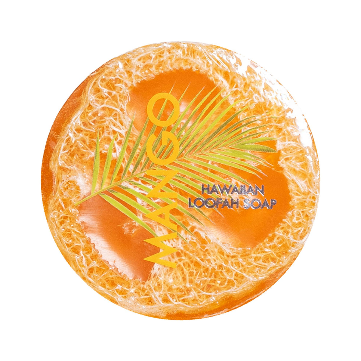 Mango Papaya Loofah Soap – Sea Salt & Kukui Oil • Exfoliating Tropical Bar (4.7 oz)