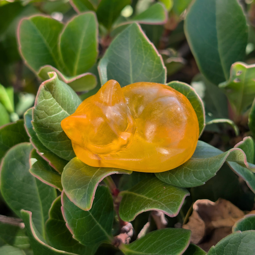 Makai Green Fluorite Sleeping Cats