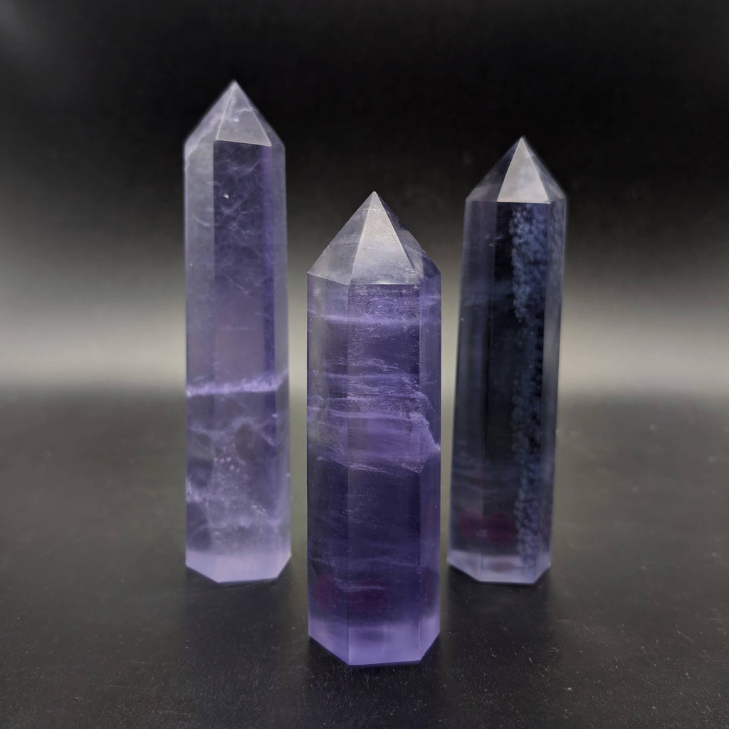 Purple Fluorite Tower-Makai Fluorite Collection-Love, Hawaii Crystal Collection