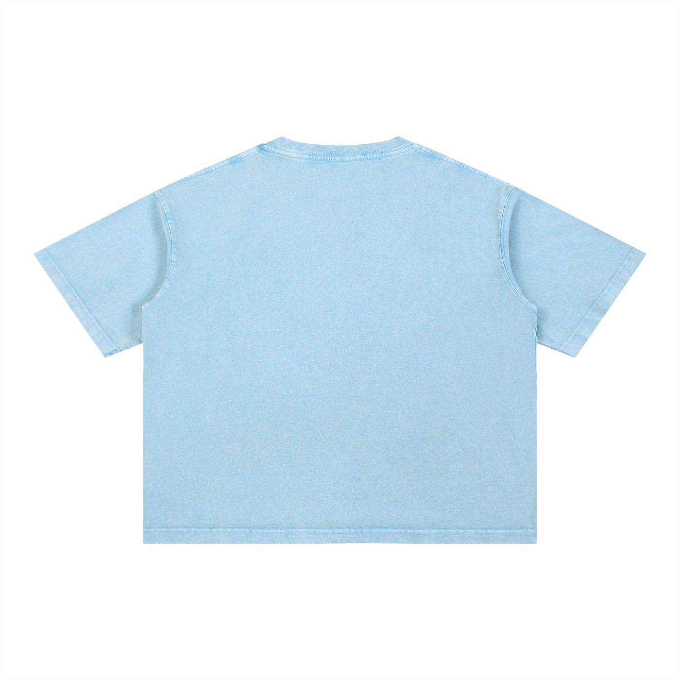 Watercolor Surf Silhouette Tee – Love, Hawaii Collection-Mineral Wash Boxy Cotton T-Shirt